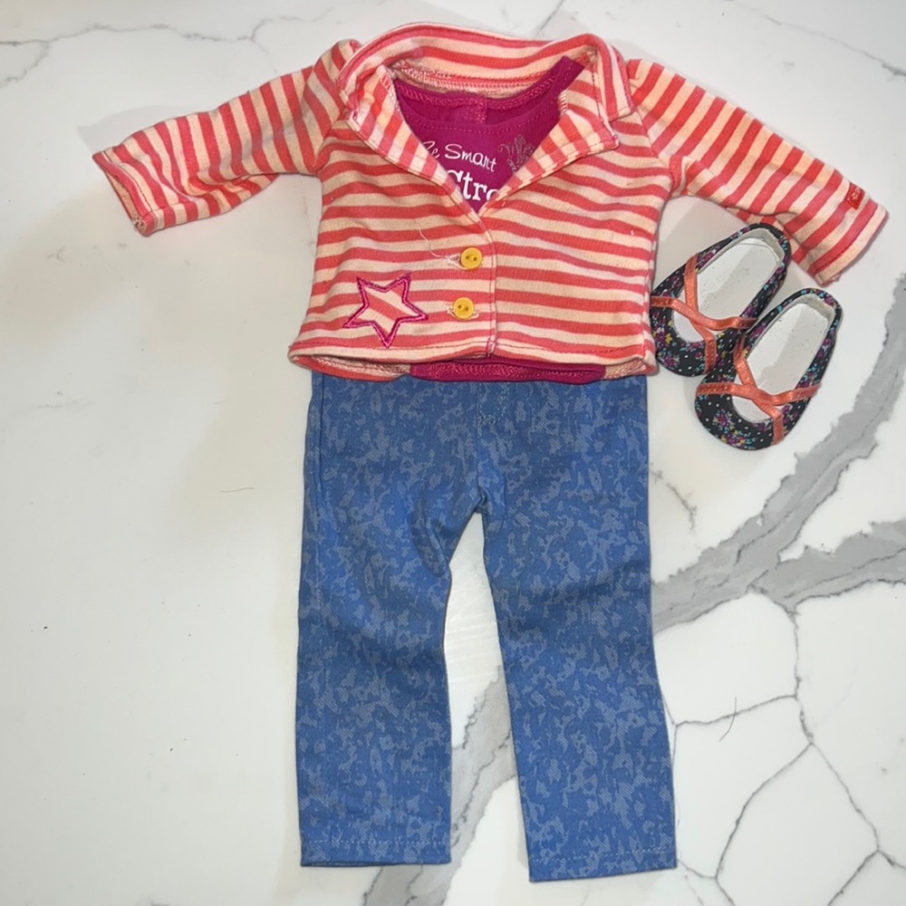 American Girl doll back to school outfit.
